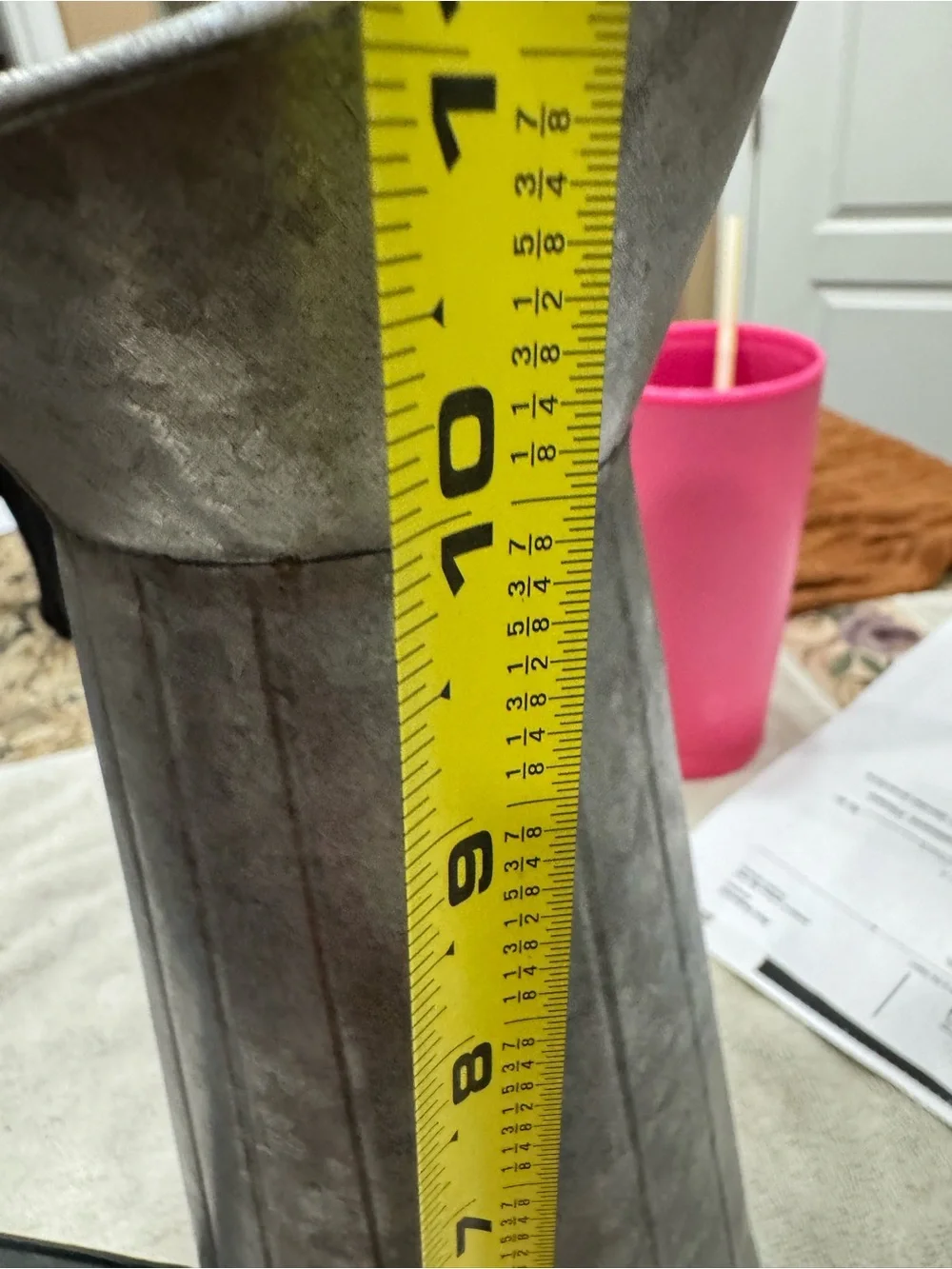 Galvanized Metal Watering Pitcher - Silver Ashland Springs Printemps Container